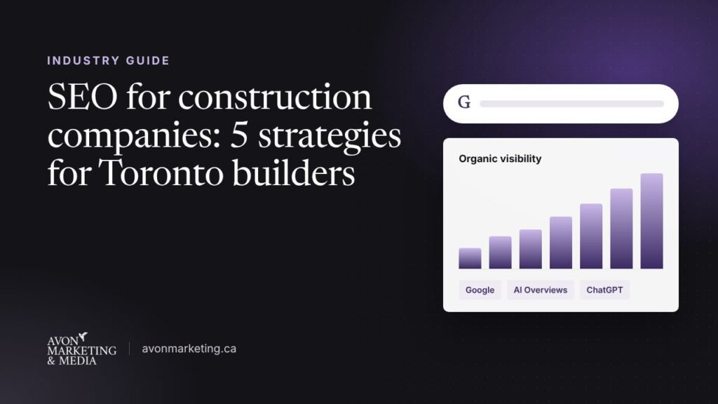 SEO for construction companies in Toronto
